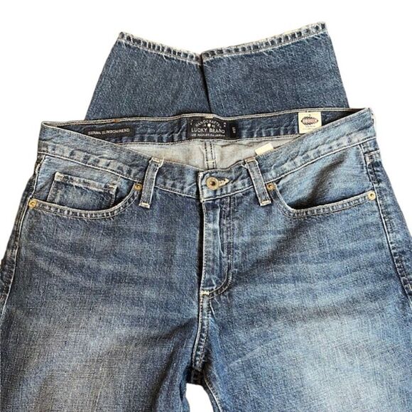 Lucky Brand Alamo Heights Sienna Slim Boyfriend Jeans Medium Wash Size 4 - Picture 8 of 15